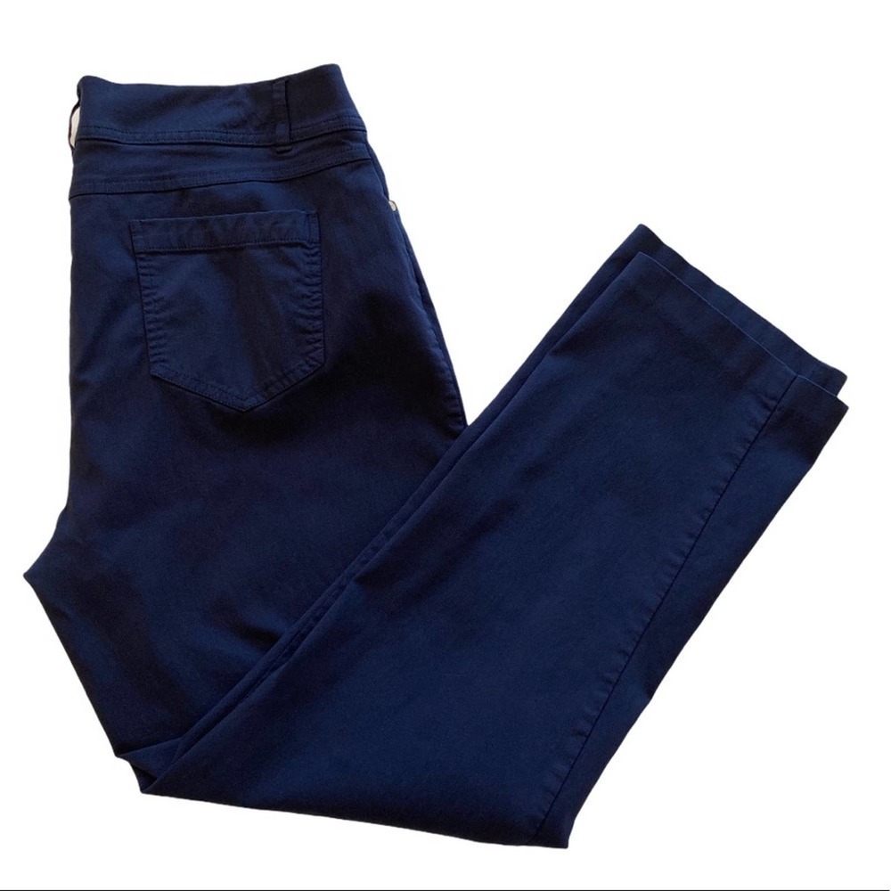 JM Collection Stretchy Dress Pants Dark Blue 16S